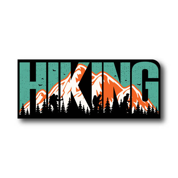 Hiking Sticker Vinyl Decal