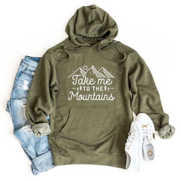 “Take Me To The Mountains” Landscape Graphic Hoodie