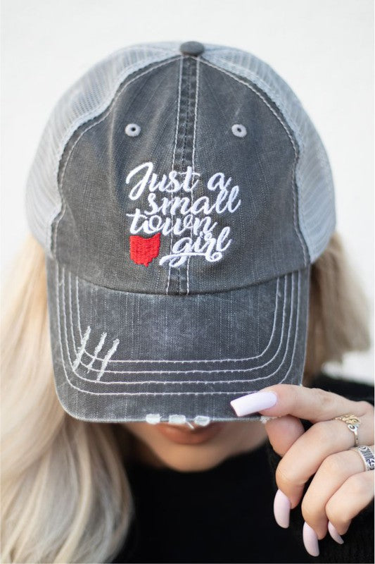 Ohio "Just A Small Town Girl"  Trucker Hat