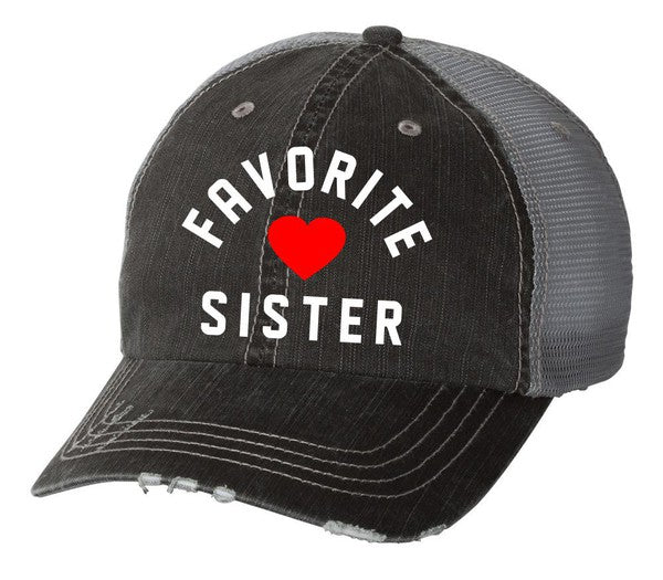 "Favorite Sister" Embroidered Hat