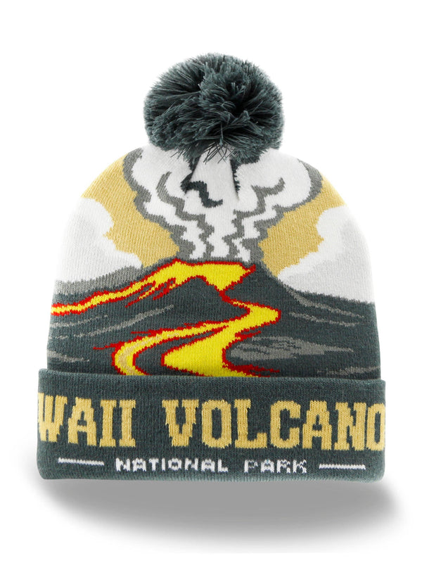 Hawaii Volcanoes National Park Removable PomPom Beanie