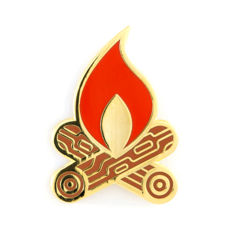 Campfire Enamel Pin