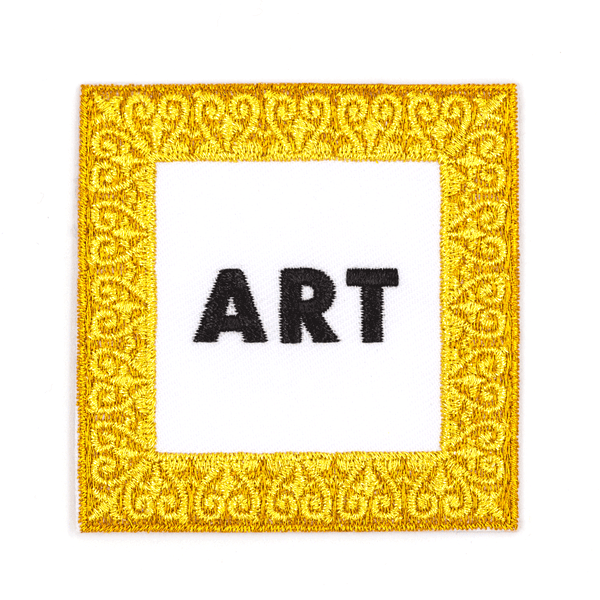 "Art" Embroidered Iron-On Patch