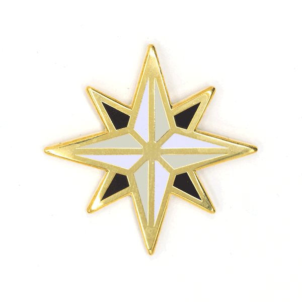 Compass Rose Enamel Pin