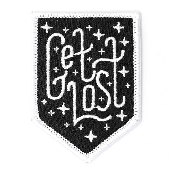 Get Lost Embroidered Iron on Patch