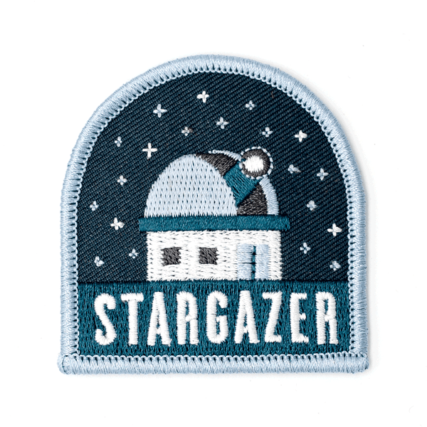 "Stargazer" Embroidered Iron-On Patch