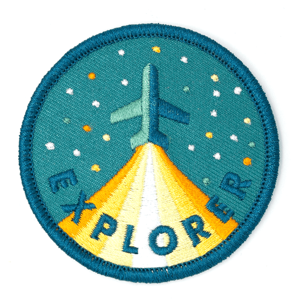 "Explorer" Embroidered Iron-On Patch