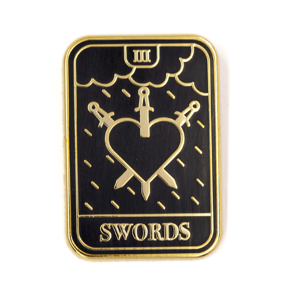 Three of Swords pin