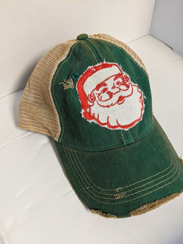 Santa Hat-Vintage Green