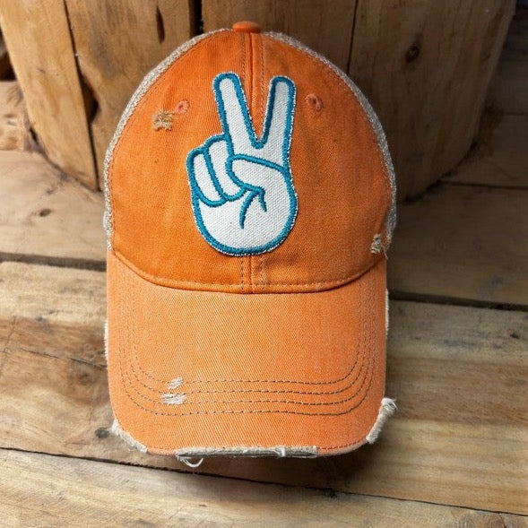 Peace Fingers Cap (Various Colors)