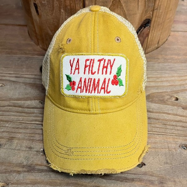 "Ya Filthy Animal" Christmas Cap