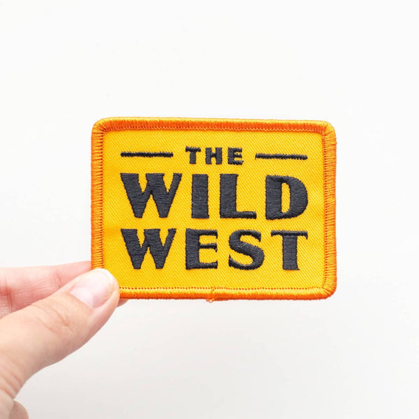 "The Wild West" Embroidered Iron on Patch