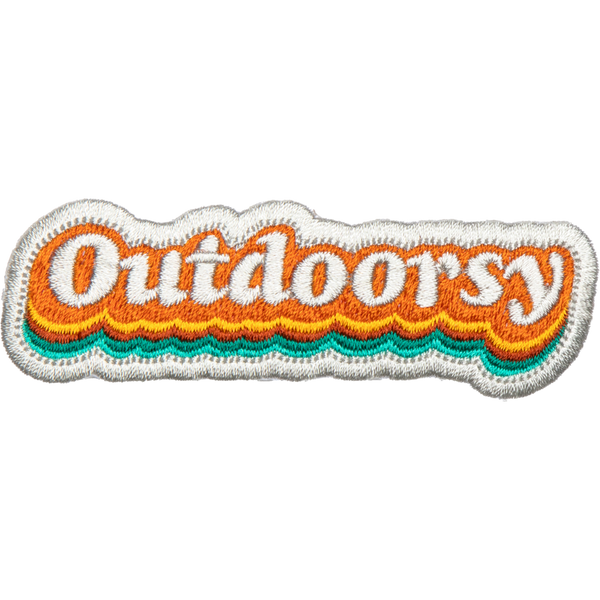 “Outdoorsy” Embroidered Iron On Patch