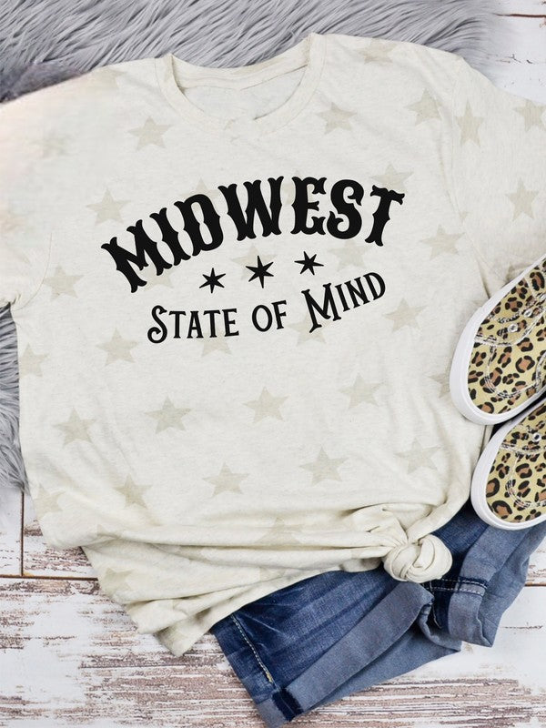 "Midwest State of Mind" Star Graphic Tee