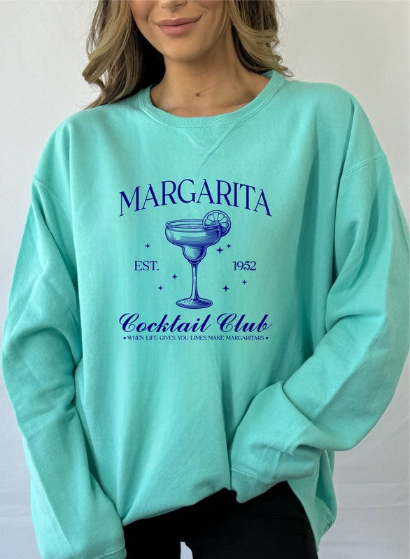 "Margarita Cocktail Club" Comfort Wash Sweatshirt