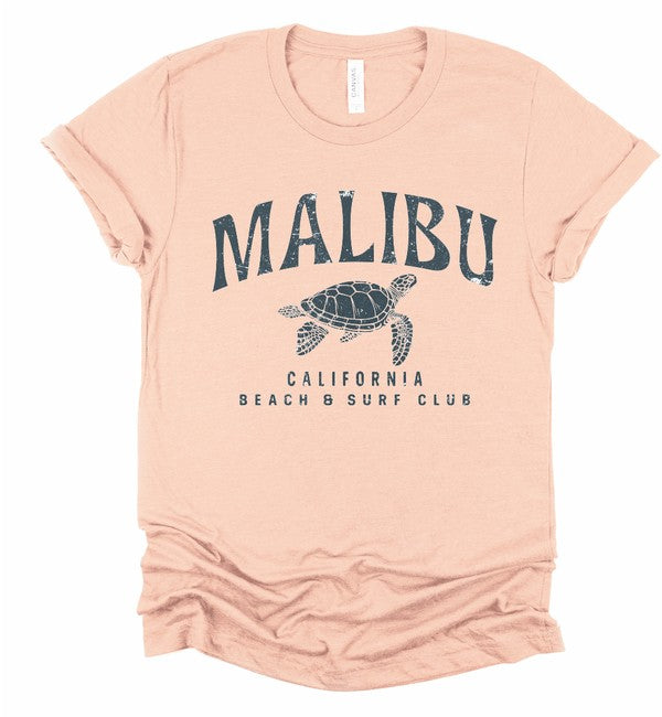 Malibu California Beach and Surf Plus Size Tee