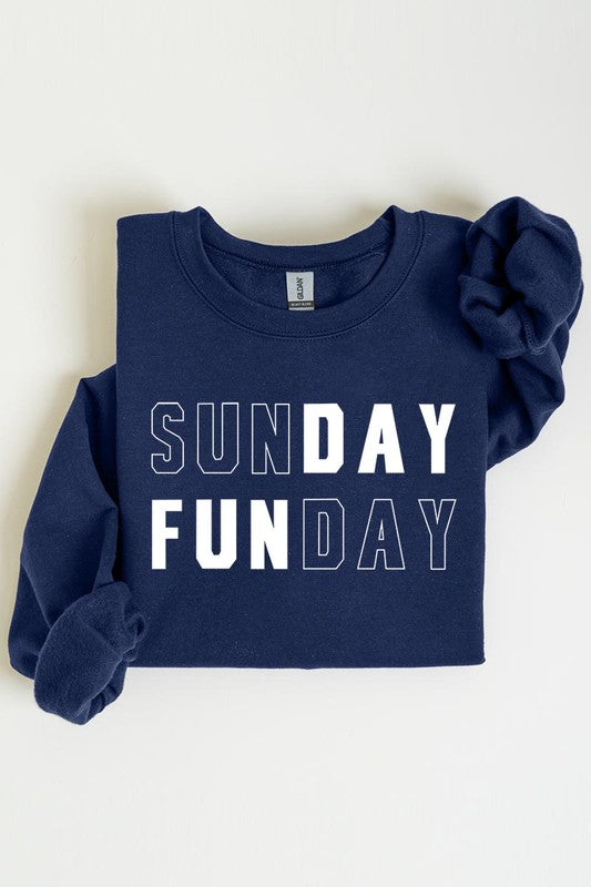 “Sunday Funday” Graphic Fleece Sweatshirts