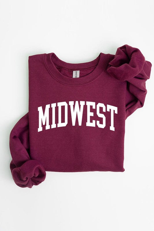 “Midwest” Graphic Fleece Sweatshirts