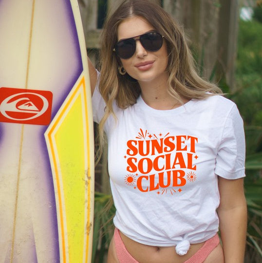 “Sunset Social Club” Graphic Tee