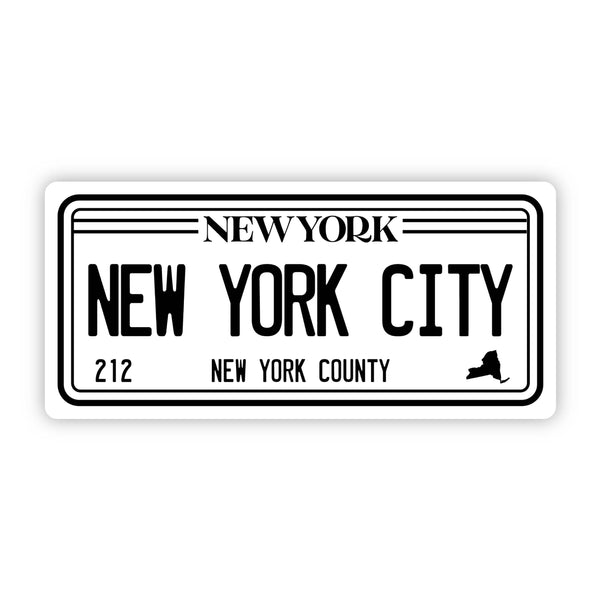 "New York City 212" Vinyl Sticker (5 inch)