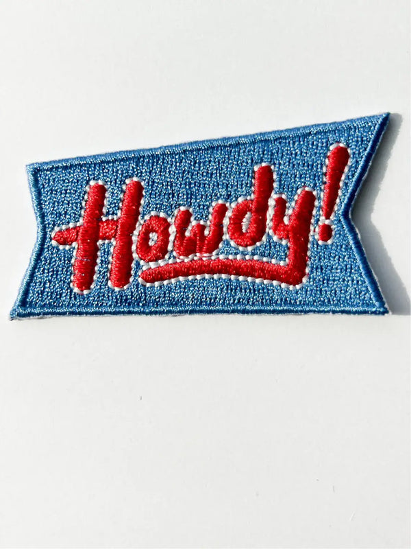 “Howdy” Iron On Patch for Trucker Hats Western Cowgirl