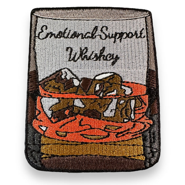 “Emotional Support Whiskey” Iron On Patch