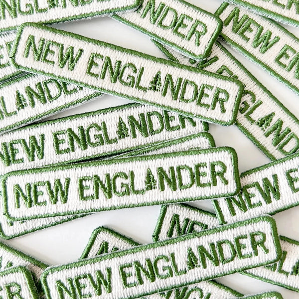 "New Englander" Embroidered Iron - On Patch New England