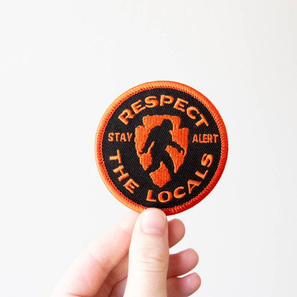 "Respect The Locals" Bigfoot Embroidered Patch