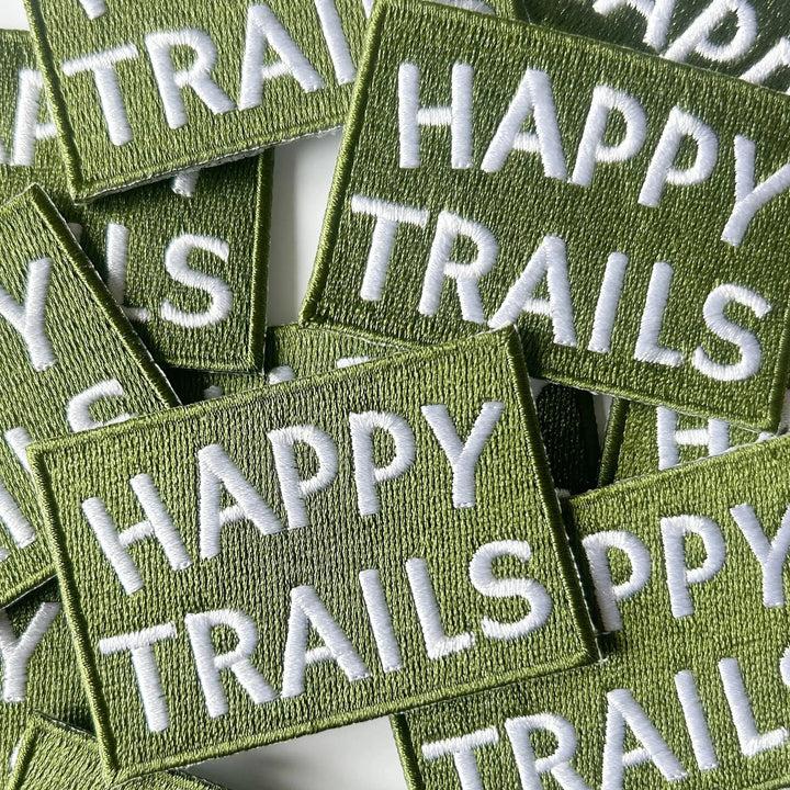 Happy Trails Iron On Patch