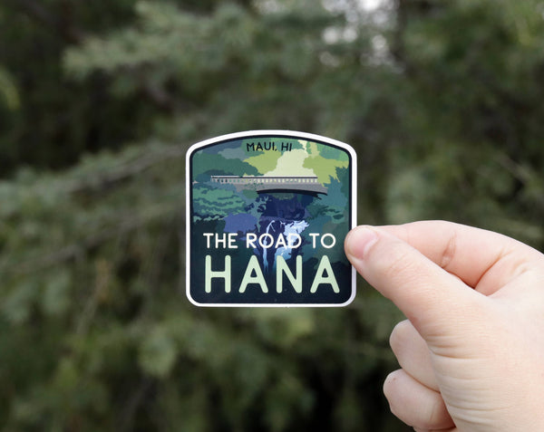 The Road to Hana Sticker - Outdoor Waterproof Decal - Maui