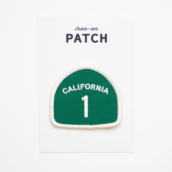 Califonria Pacific Coast Highway 1 Embroidered Iron on Patch