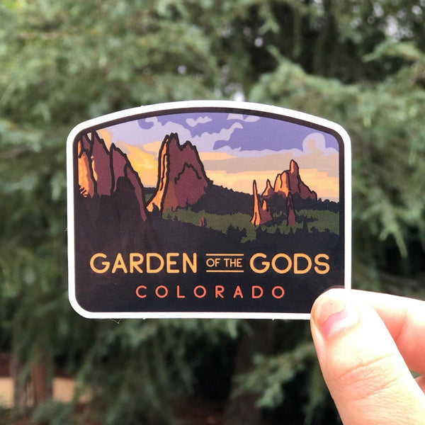 Garden of the Gods Park Sticker Colorado Springs