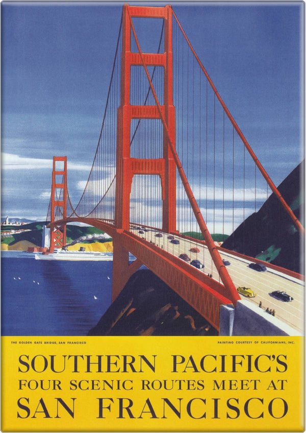 "Southern Pacific's SF Scenic Routes" Poster Reproduction Magnet