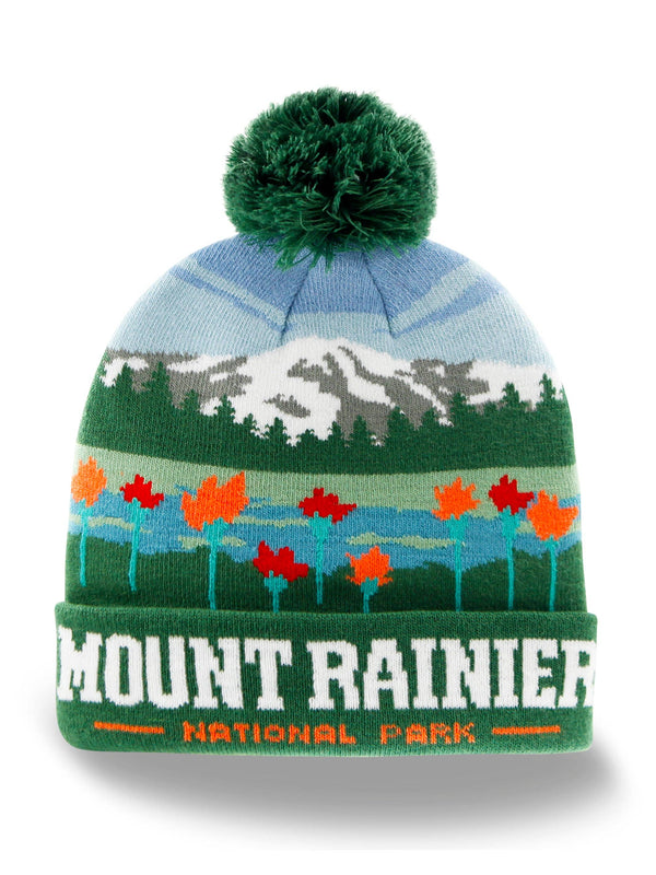 Mount Rainier National Park PomPom Beanie