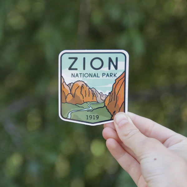 Zion National Park Vinyl Waterproof Decal Sticker