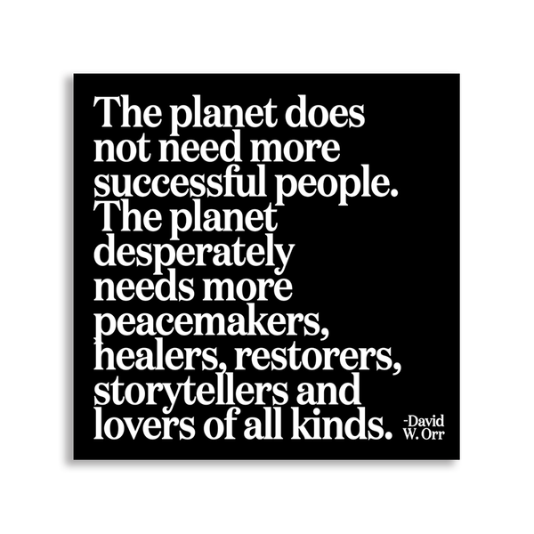 "The Planet Does Not Need More Successful People..." Magnet