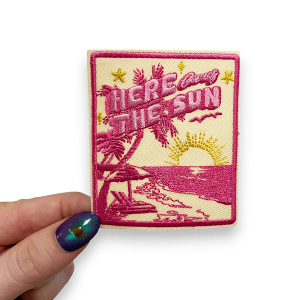 "Here Comes the Sun" Embroidered Patch