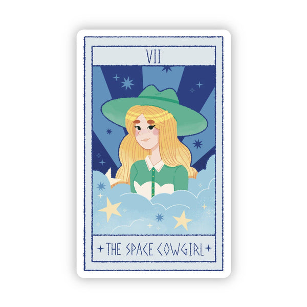 "The Space Cowgirl" Tarot Card Sticker (Wild West)