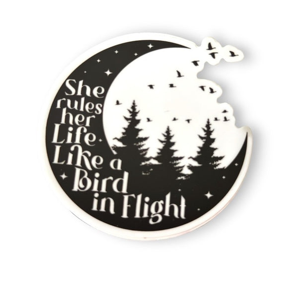 "Like A Bird in Flight" Vinyl Sticker