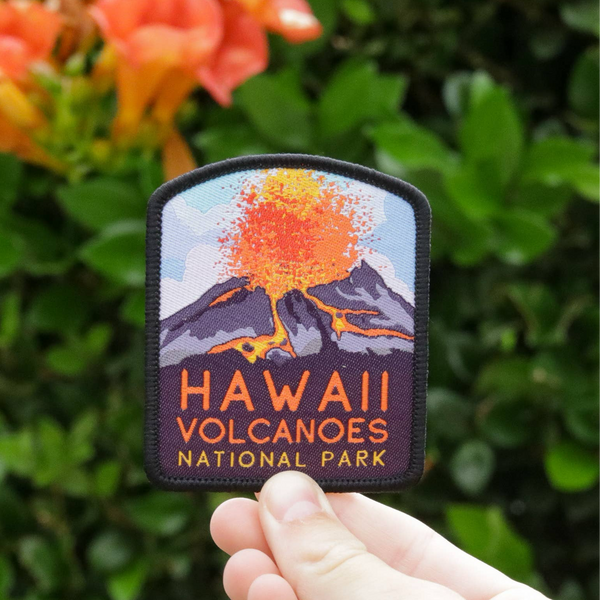 Hawaii Volcanoes National Park Patch Iron On or Sew On