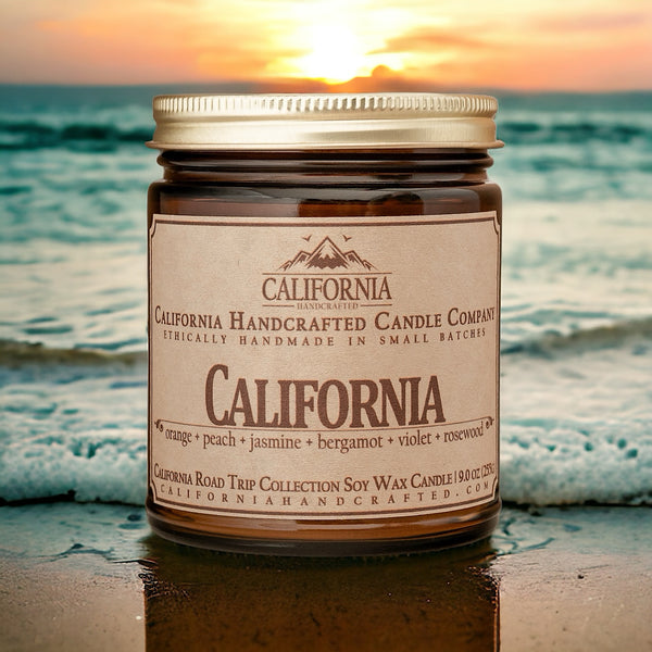 California All-Natural Soy Wax --Travel Tin or Jar Artisan Candle