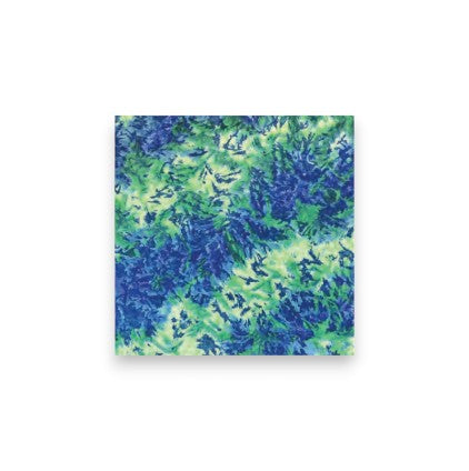 Blue Green Tie Dye Bandana