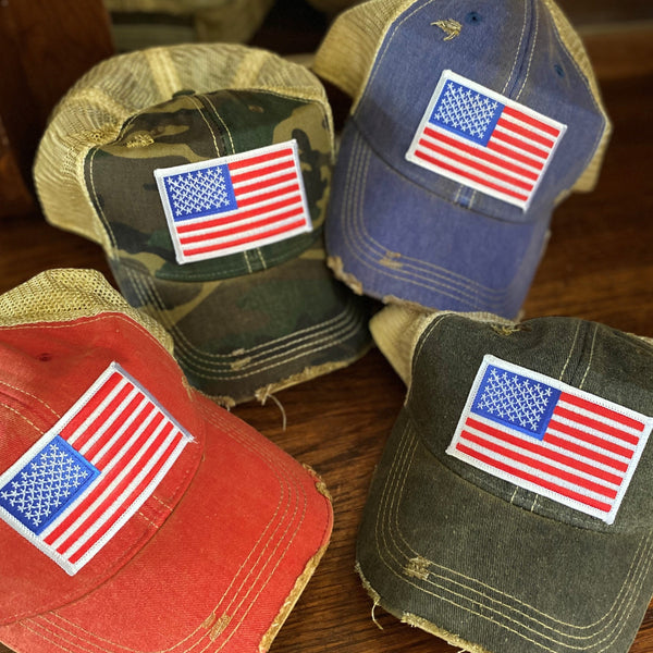 American Flag Cap (Various Colors)