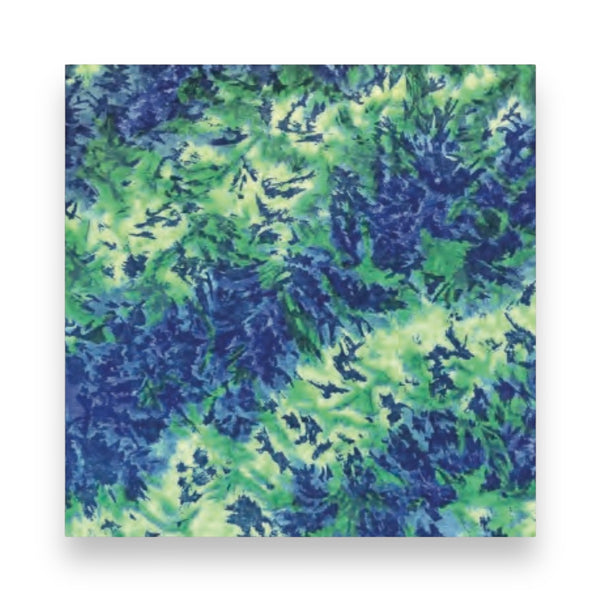 Blue Green Tie Dye Bandana