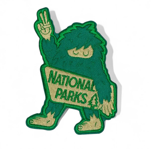 National Parks Sasquatch Bigfoot Large Iron On Patch