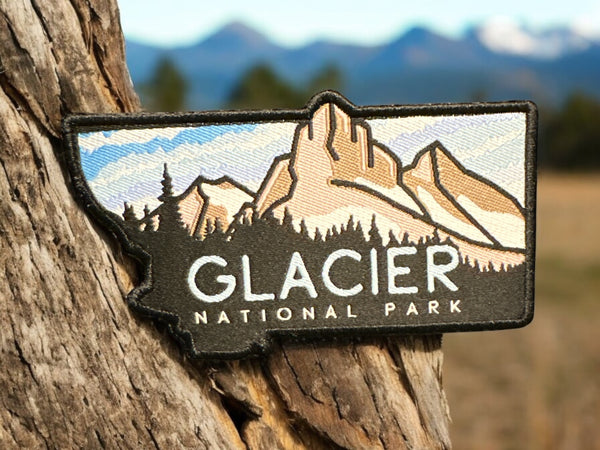 Glacier National Park Iron On Woven Patch