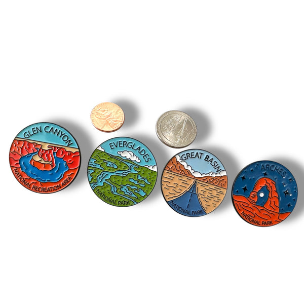 National Parks & State Recreation Areas Pins