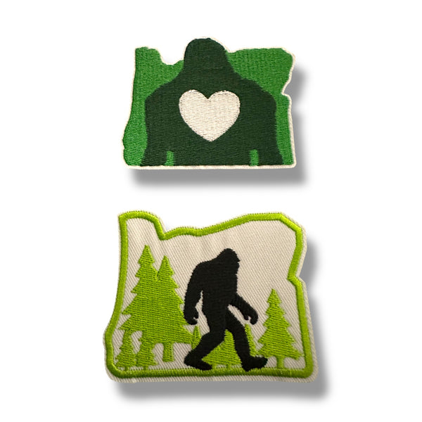 Bigfoot Oregon Iron On Patches (Various)