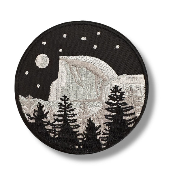 Yosemite Moon Embroidered Iron On Patch