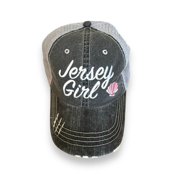 “Jersey Girl” Distressed Cap